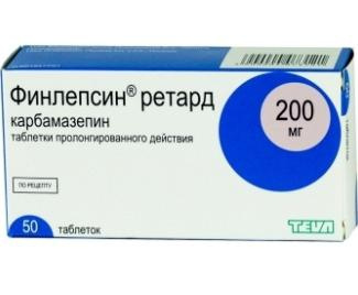 ФИНЛЕПСИН 200 РЕТАРД табл. пролонг. дейст. 200 мг блистер №50