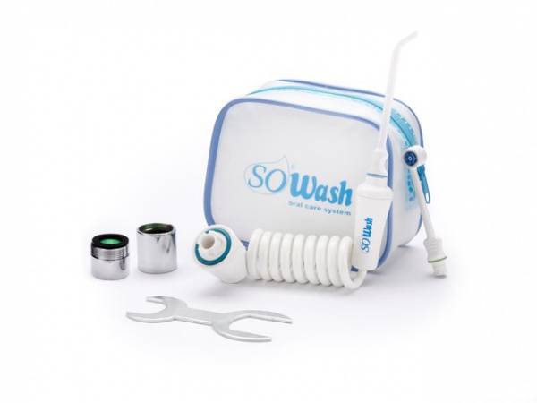 SOWASH Ирригатор стоматологический «Семья» одноструйный + насадка трехструнная (турбопоток)+сумка