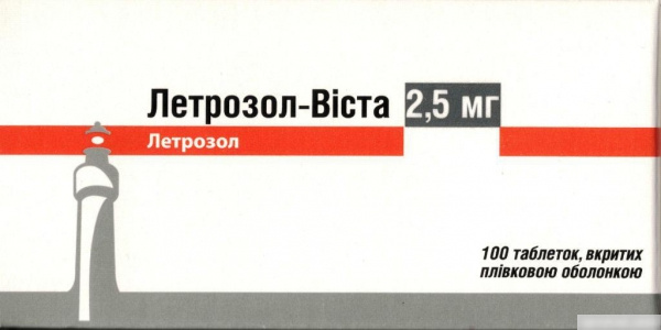 ЛЕТРОЗОЛ-ВИСТА табл. п/о 2,5 мг №100