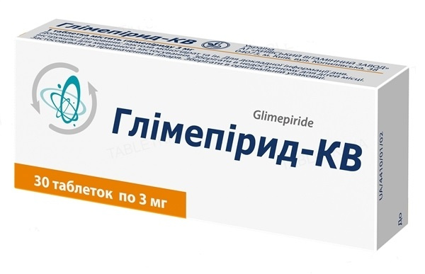 ГЛИМЕПИРИД-КВ табл. 3 мг блистер №30